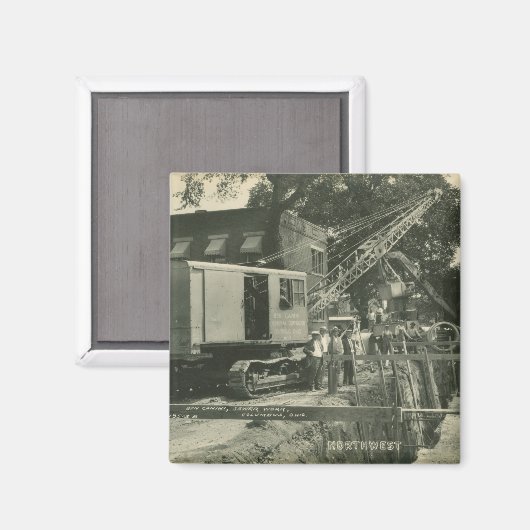 Aimant OPÉRATEUR DE CÂBLES D'EXPLOITATION DE CRANE DU Nor (Recto/Verso)