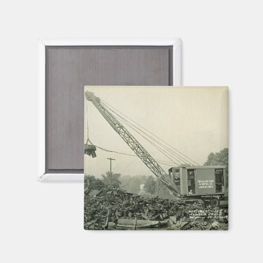 Aimant OPÉRATEUR DE CÂBLES D'EXPLOITATION DE CRANE DU Nor (Recto/Verso)