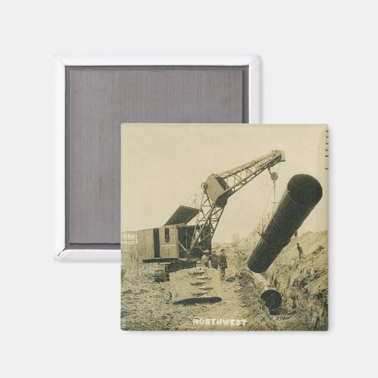 Aimant OPÉRATEUR DE CÂBLES D'EXPLOITATION DE CRANE DU Nor (Recto/Verso)