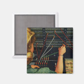 Aimant Opérateur de tableau de bord téléphonique, entrepr (Recto/Verso)