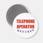 Aimant Opérateur téléphonique retraité (Recto/Verso)