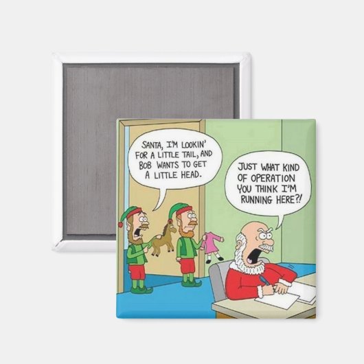 Aimant Opération atelier père Noël (Recto/Verso)