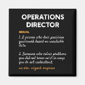 Aimant Operations Director Profession Funny Dictionary De (Devant)