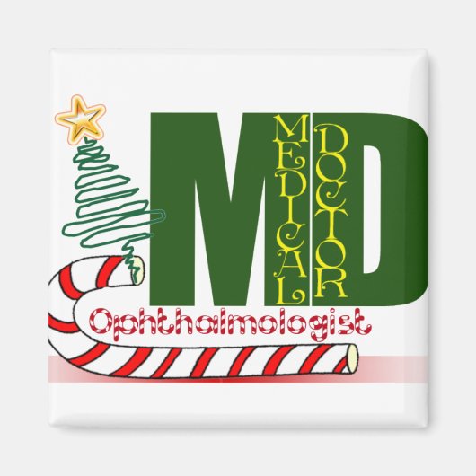 AIMANT OPHTALMOLOGUE DE NOËL (Devant)