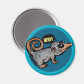 Aimant opossum idiot (Recto/Verso)
