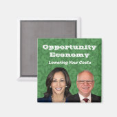 Aimant Opportunity Economy Harris Walz 2024 (Recto/Verso)