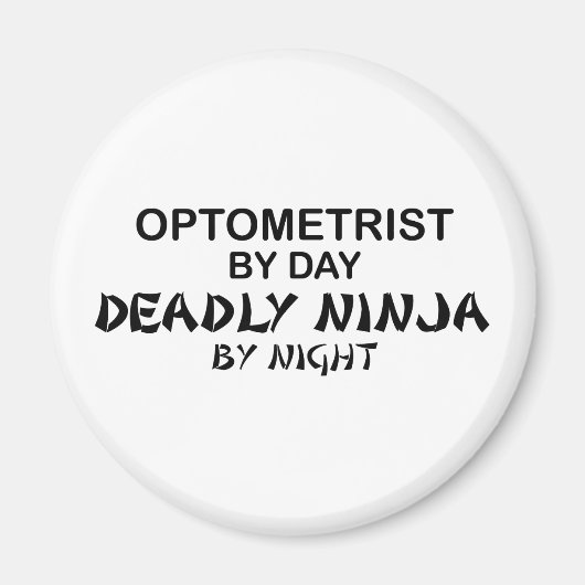 Aimant Optométriste mort Ninja par nuit (Devant)