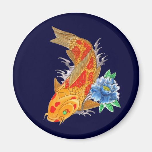 Aimant OPUS CHANGEABLE Japonais Koi poisson (Devant)