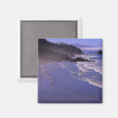 Aimant OR, côte de l'Oregon, Ecola SP, Indian Beach avec (Recto/Verso)