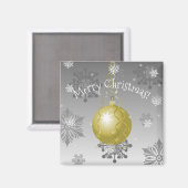 Aimant Or fantaisie ornement de Noël (Recto/Verso)