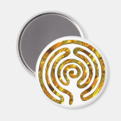 Aimant OR Labyrinthe | faites votre propre arrière - plan (Recto/Verso)