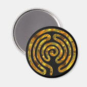 Aimant OR Labyrinthe | noir (Recto/Verso)