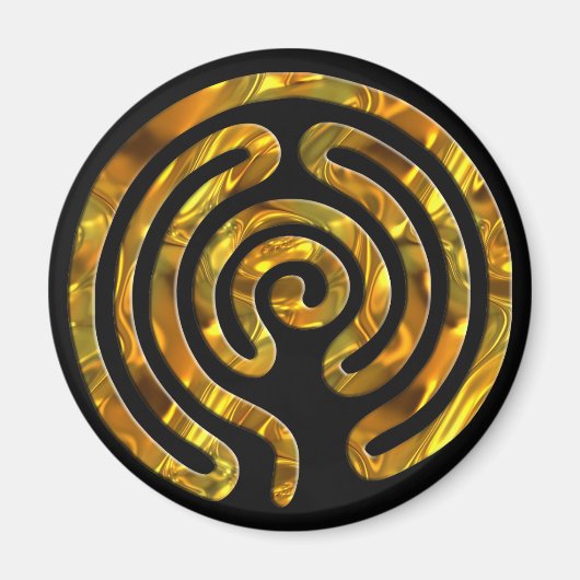 Aimant OR Labyrinthe | noir (Devant)