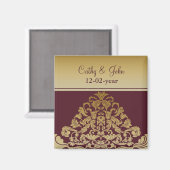 Aimant or rose Enregistrer l'aimant de date (Recto/Verso)