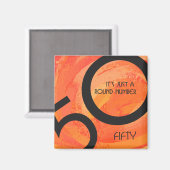 Aimant Orange 50 Anniversaire de la Décennie (Recto/Verso)
