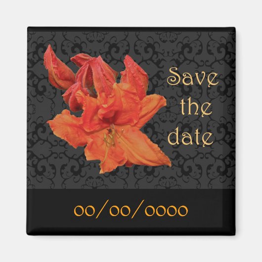 Aimant Orange Azalea Blossoms (Devant)