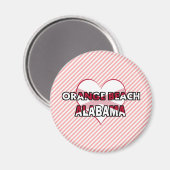 Aimant Orange Beach, Alabama (Recto/Verso)