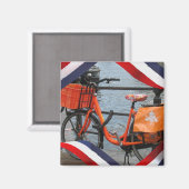 Aimant Orange Bike Rouge Blanc Bleu Orange Réfrigérateur (Recto/Verso)