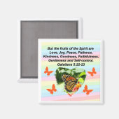 AIMANT ORANGE BOUTTERFLY FRUITS DES GALATIENS DE L'ESPRIT (Recto/Verso)