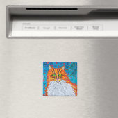 Aimant Orange Chat Love (In Situ (Lave-vaisselle))