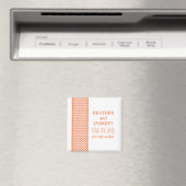 Aimant Orange Chevron Bordure Enregistrer l'aimant de dat (In Situ (Lave-vaisselle))