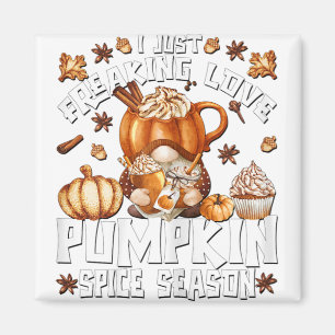 Aimant Orange Citrouille Spice Coffee Drôle Automne Thank