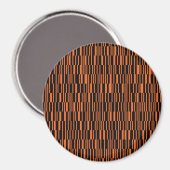 Aimant Orange, cool, tendance, art graphique géométrique (Recto/Verso)