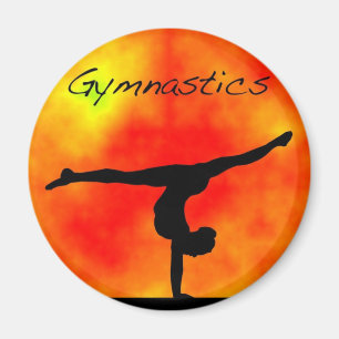 Aimant orange de gymnastique