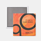 Aimant Orange Décennie 90e anniversaire (Recto/Verso)