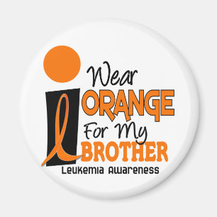 Aimant ORANGE d'USAGE de la leucémie I POUR MON FRÈRE 9