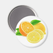 Aimant Orange et citron (Recto/Verso)