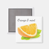 Aimant Orange et menthe (Recto/Verso)
