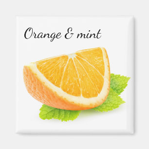 Aimant Orange et menthe