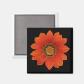 Aimant orange Fleur 2 (Recto/Verso)