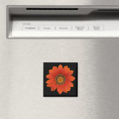 Aimant orange Fleur 2 (In Situ (Lave-vaisselle))