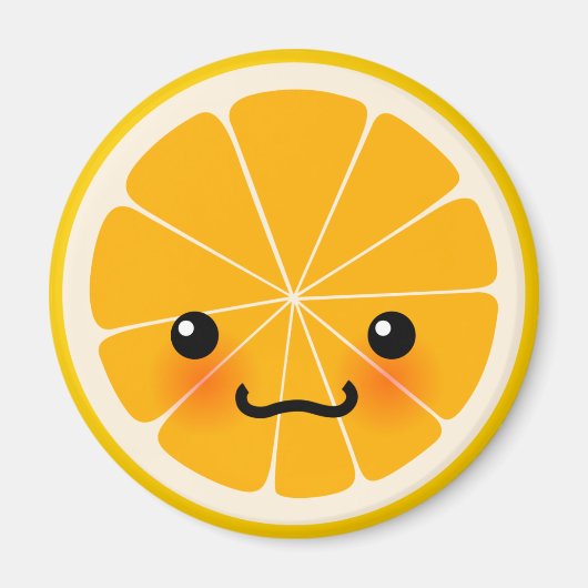 Aimant orange frais (Devant)