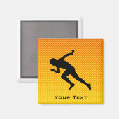 Aimant Orange Jaune Courant (Recto/Verso)