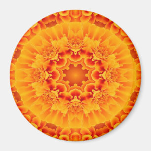 Aimant Orange Marigold Mandala
