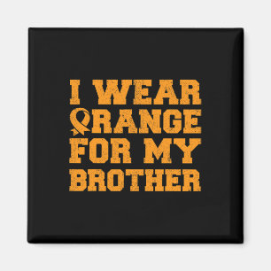 Aimant Orange Pour Mon Frère Leucémie Sensibilisation Can