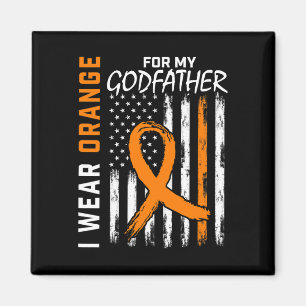 Aimant Orange Pour Mon Parrain Leucémie Cancer Sensibilis
