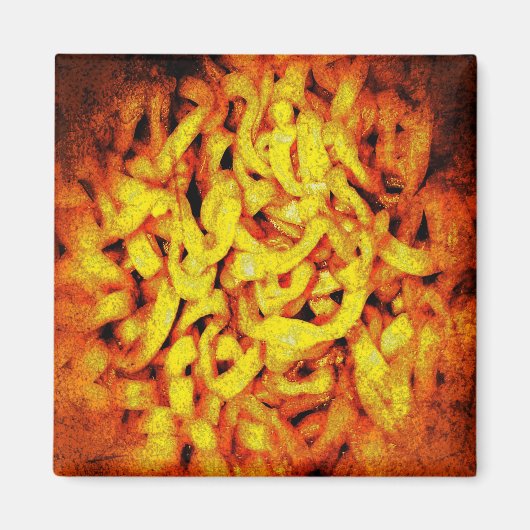 Aimant Orange Ramen effrayant (Devant)