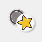 Aimant Orange Star (Recto/Verso)