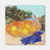Aimant Oranges et citrons avec gants bleus, Van Gogh (Devant)