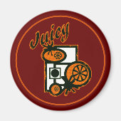 Aimant Oranges juteuses (Devant)