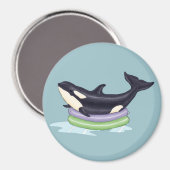 Aimant Orca dans la piscine (Recto/Verso)