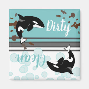 Aimant Orca Killer Whale Dirty/Clean