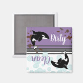 Aimant Orca Killer Whale Dirty/Clean (Recto/Verso)