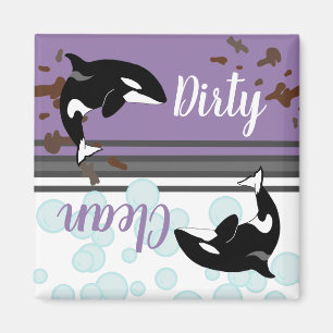Aimant Orca Killer Whale Dirty/Clean