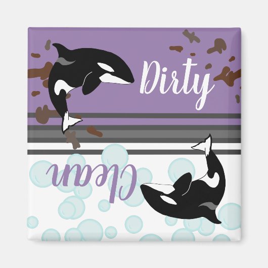 Aimant Orca Killer Whale Dirty/Clean (Devant)