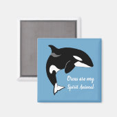 Aimant Orca Killer Whale Spirit Animal (Recto/Verso)